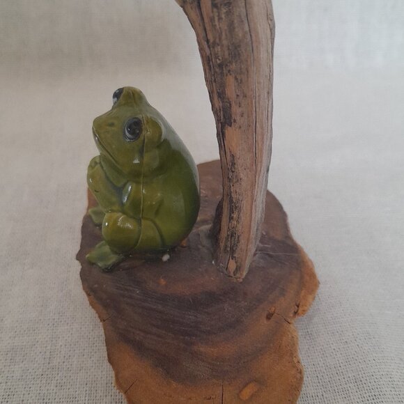 "Magic Mushroom" Frog under White Coral Mushroom - Picture 2 of 5